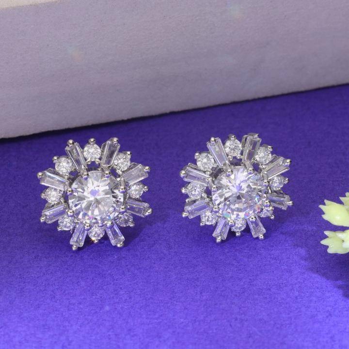 Stunning silver ad earring 1341 Pune wholesale jewellery market